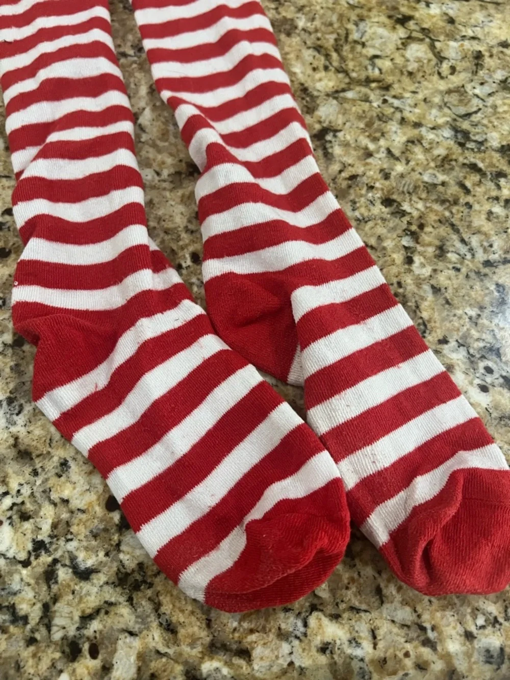Women’s Red Blue Tutu Costume Set Striped Socks Long Sleeve | Size Medium